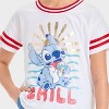 Girls' Short Sleeve Stitch Ringer T-Shirt - The Disney Collection by Cat & Jack™ White - 2 of 4