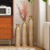 KWPZQEB Metal Vase Set of 3, Home Decorative Vase, Retro Vases For Kitchen, Bedroom, Office, Living Room & Table Centerpiece, Gold (34"¡Á29"¡Á25 '') - 2 of 4