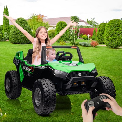 24V 2 Seaters Ride On UTV Car with Remote Control for Kids, 4WD Motors Electric Vehicle
