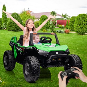24V 2 Seaters Ride On UTV Car with Remote Control for Kids, 4WD Motors Electric Vehicle - 1 of 4
