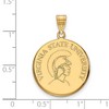 Black Bow Jewelry 14k Yellow Gold Virginia State Trojans NCAA Large Pendant - 2 of 3