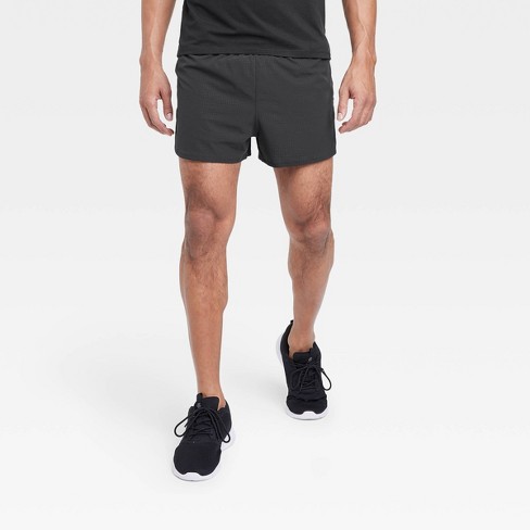 Men's Lined Run Shorts 3 - All In Motion™ Black M