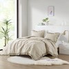 510 Design Twin/Twin Extra Long Phoebe Diamond Quilted Ruffle Edge Comforter Set Neutral - 3 of 4