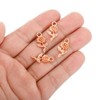Unique Bargains Alloy  Elegant Sophisticated Jewelry Making Mini Rose Flower Pendants 50 Pcs - 4 of 4