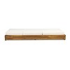 Christopher Knight Home Mira Outdoor Adjustable Acacia Wood Chaise Lounge with Cushion (Set of 4) - 4 of 4