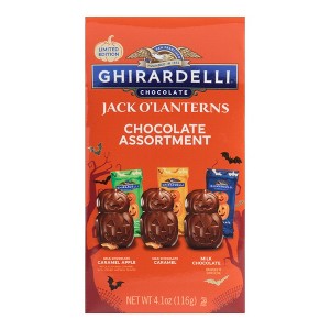 Ghirardelli Assorted Milk Chocolate Jack O'Lanterns Bag 4.1 oz - 1 of 2