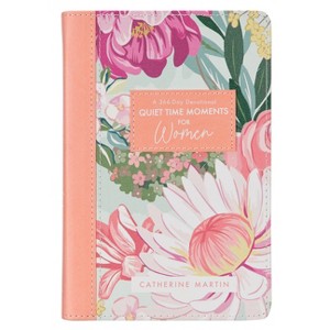 Devotional Quiet Time Moments for Women Faux Leather - (Leather Bound) - 1 of 1