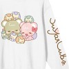 Sugar Cubs Family Group Shot Crew Neck Long Sleeve White Adult Sweatshirt - 3 of 4