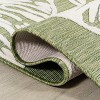 JONATHAN Y Tobago High-Low Two-Tone Monstera Leaf Floral Indoor/Outdoor Area Rug - 4 of 4