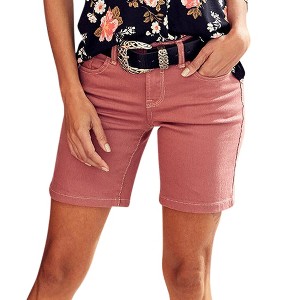 Women's Cuffed Denim Shorts - LASCANA - 1 of 4