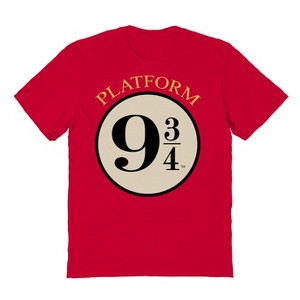 Harry Potter Men's Platform 9 34 Short Sleeve Graphic Cotton T-Shirt - 1 of 3