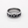 Pirate Jack Wedding Band for Men Stainless Steel Ring for Women Ginger Lyne Collection - 3 of 4