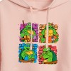 Women's - Teenage Mutant Ninja Turtles - Bricks Cropped Graphic Hoodie - 2 of 3