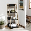 Barteau 4 Tier Shelf - STG1912 - Natural/Black - Safavieh - 2 of 4