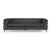 MINIMORE Modern Style Ghaleb 93.3"W  3Seater Square Arms Chesterfield Sofa - 4 of 4