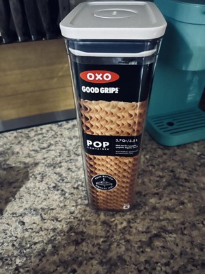 OXO Good Grips POP Container – Airtight 1.7 Qt for Coffee and More Food  Storage, Rectangle, Clear & Good Grips POP Container Coffee Scoop, Clear