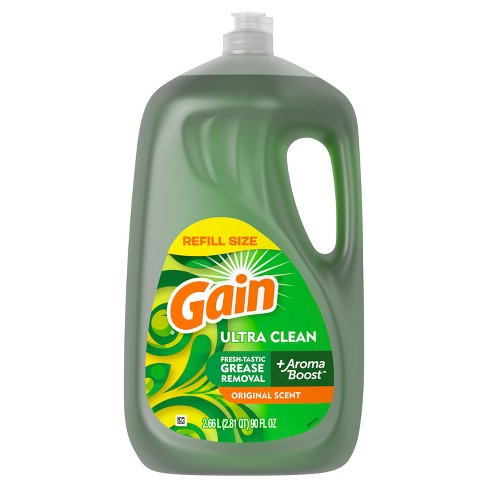 Gain Ultra Dishwashing Liquid Dish Soap, Original Scent, 8 fl oz