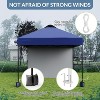 10'x10' Outdoor Canopy Tent with Sidewall, Easy Pop up Canopy with Vented Roof, Outdoor Sun Shade for Garden Commercial Party - 4 of 4