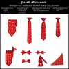 Jacob Alexander Boys' 14" Red Frosty the Snowman Snowflakes Pre-Tied Clip-On Neck Tie - 2 of 2