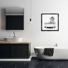 Stupell Industries 25"x25" Kids' Funny T-Rex Bathtub Washroom Wall Art Framed - 2 of 4