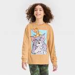 Boys' Long Sleeve Tom & Jerry Graphic T-Shirt - art class™ Tan