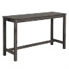 CIPACHO 4 Piece Bar Table Set with Power Outlet,Bar Table Set with Chairs,Sofa Bar Table with Stools,Dark Gray - 2 of 4