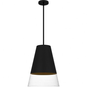 Quoizel Lighting Peregrine 1 - Light Pendant in  Brushed Black - 1 of 4