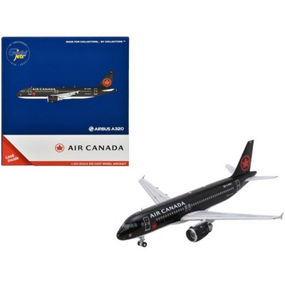 Airbus A320 Commercial Aircraft "Air Canada" (C-FNVV) Black 1/400 Diecast Model Airplane by GeminiJets
