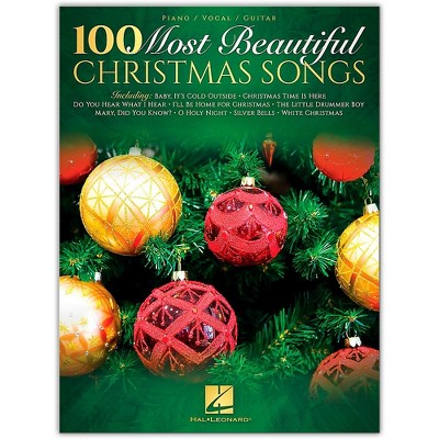 Hal Leonard 100 Most Beautiful Christmas Songs Piano/Vocal/Guitar Songbook