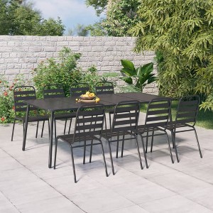 vidaXL Patio Table Anthracite 78.7 in.x39.4 in.x28 in. Steel - 1 of 4