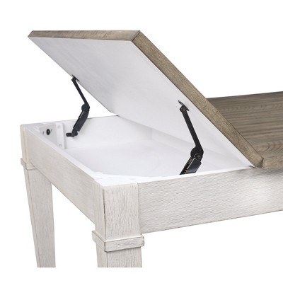 Skempton Farmhouse Rectangular Dining Table with Storage