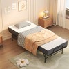 Munora 75" Twin Folding Bed - Memory Foam Rollaway Guest Bed, Heavy-Duty Metal Frame with Locking Wheels - 2 of 4