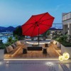 ODK Market Umbrella, 7.5Ft Heavy Duty Outdoor,Steel Pole, Push Button Tilt, Easy Crank Lift, Weather-Resistant Polyester Canopy, 6-Rib Frame for Patio - 3 of 4