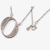 Anna-Kaci Silver Tone Initial Letter Pendant Necklace with Crystal Rhinestone Accents - 4 of 4