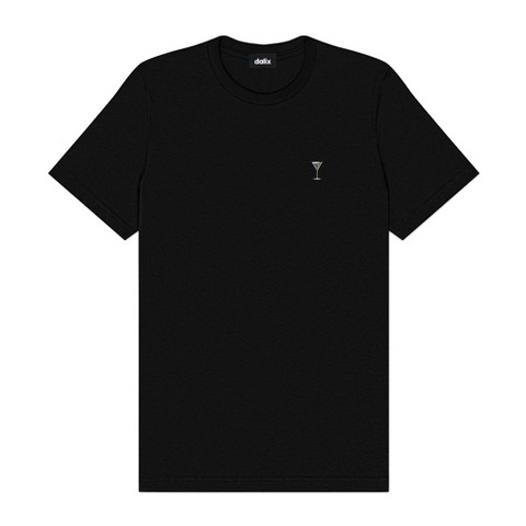 Мужские футболки Dalix Mens Martini Cotton Tee in Black S Small