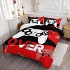 3Pcs Gamer Comforter Set Full Size – Black Red Video Game Controller Bedding with 1 Comforter & 2 Pillowcases, Boys Girls Men Gaming Room Decor - 4 of 4