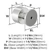 Amerock Balon Round Knob for Cabinets, Drawers, and Furniture - 3 of 4