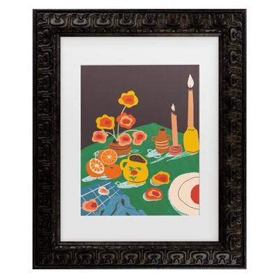 Trademark Fine Art - Gigi Rosado  Green table Matted Framed Art