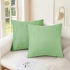 Unique Bargains Corduroy Modern Solid Striped Couch Sofa Home Decorative Pillow Covers 2 Pcs - 2 of 4