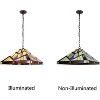 Chloe Lighting Vincent Mission Tiffany-Style Blackish Bronze 2 Light Pendant 18 Inch Wide - 4 of 4