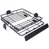 150LB Heavy Duty Roof Rack Basket, 39.2"x43.7" Universal Roof Rack Cargo Carrier Basket Rooftop Luggage Holder Weather Resistant Top Mount Cargo Rack - 4 of 4