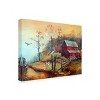 Trademark Fine Art -Arie Reinhardt Taylor 'The Red Barn And The Hawk' Canvas Art - 4 of 4