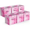 MaseiKar Fabric Storage Cubes - 6 Foldable Tie Dye Storage Bins for Organizing Cubbies, Toy Box - 11 Inch Collapsible Cube Baskets - 3 of 4