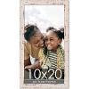 PosterPalooza | Panoramic Shabby Chic White Picture Frame - UV Acrylic, Foam Board Backing, Hanging Hardware - 2 of 4