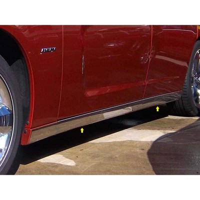 QAA is Compatible with 2011-2016 Dodge Charger 4 Piece Stainless Rocker Panel Trim, On The Rocker, 3.5" Width TH51910
