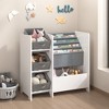 GlasFlength Decorative Bookshelf Creative and Unique Styling, Multifunctional Storage with Open Display Bookshelves, Multicolored,25.59”*11.81”*23.62" - 4 of 4