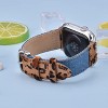 Worryfree Gadgets Leather Band for Apple Watch 38/40/41mm, 42/44/45mm iWatch Band Series 8 7 6 SE 5 4 3 2 1 - 3 of 4
