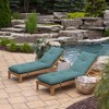 ARDEN Outdoor Plush Modern Tufted Chaise Cushion, 76 x 22, Water Repellent, Fade Resistant, Tufted Cushion for Chaise Lounger 76 x 22, Alana Tile - 3 of 4