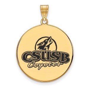Black Bow Jewelry 14k Yellow Gold Plated Sterling Silver California State San Bernardino Coyotes NCAA Pendant - 1 of 3