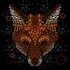 Junior's Design By Humans Fox Face By LetterQ T-Shirt - 2 of 3